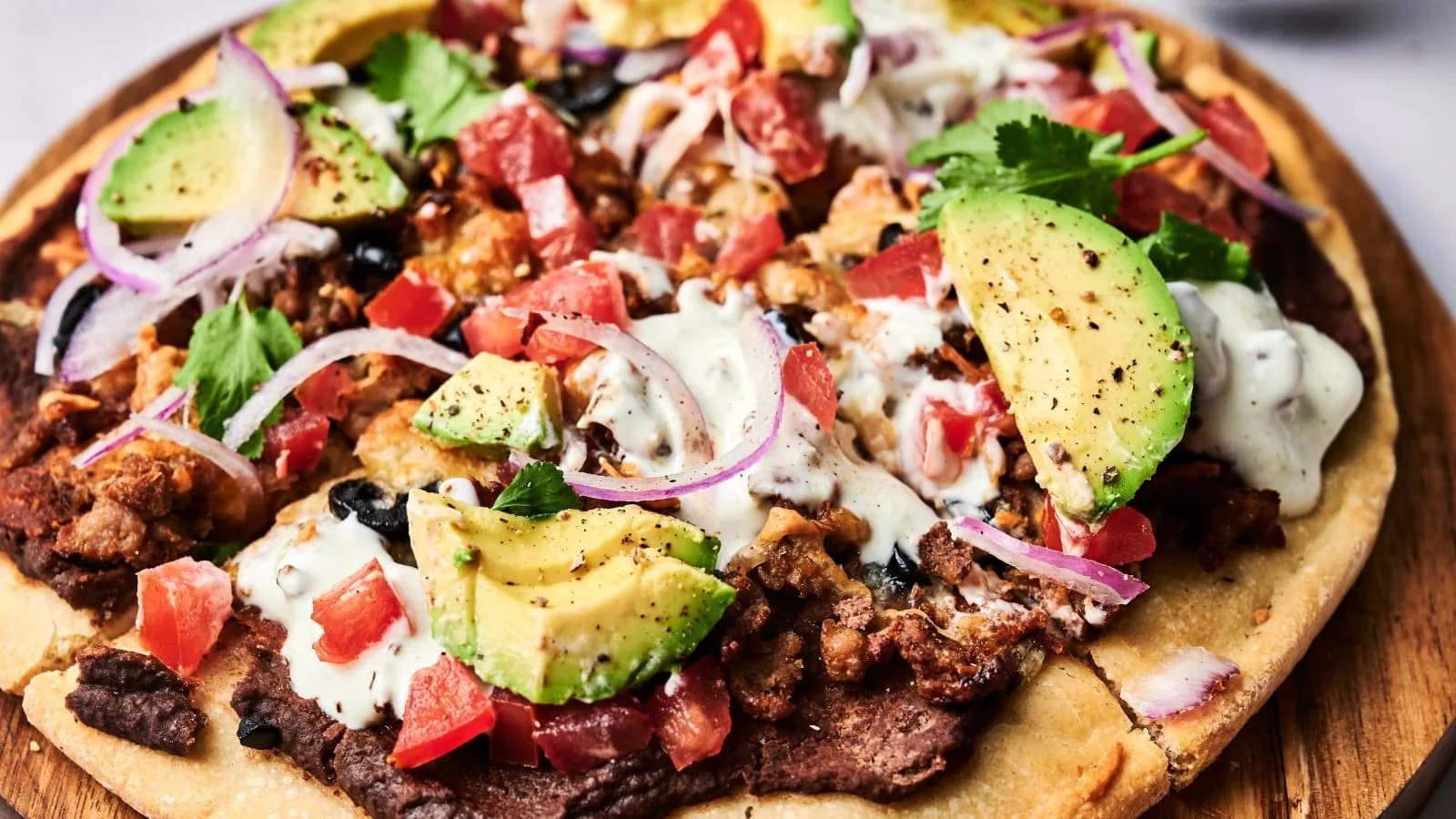 Loaded Taco Pizza