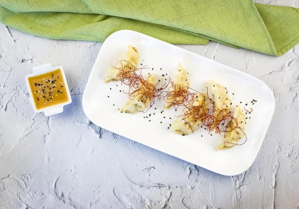 Potstickers on a Blackstone Griddle