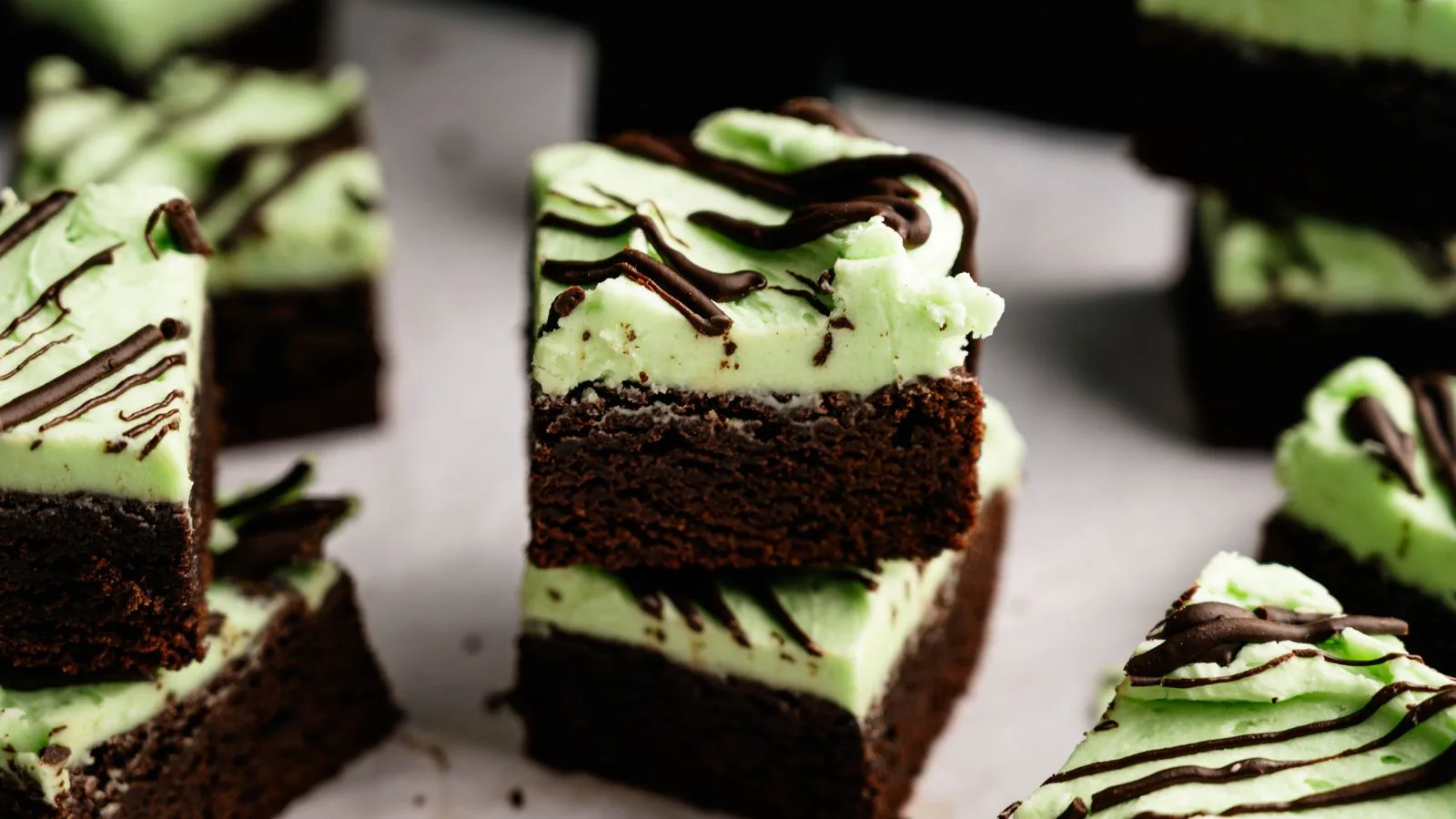 Air Fryer Mint Chocolate Brownies