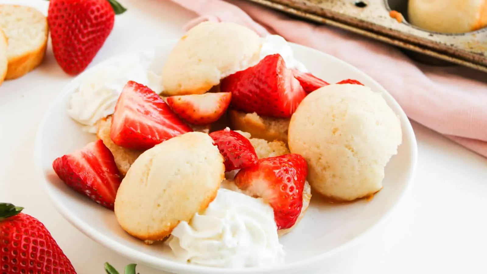 Muffin Pan Strawberry Shortcakes