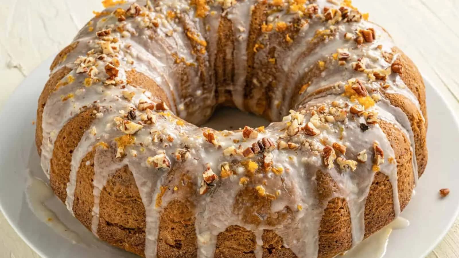 Orange and Pecan Bundt Cake
