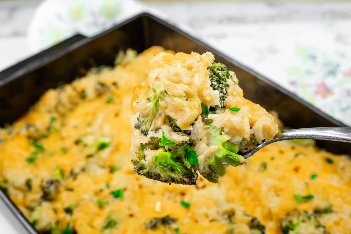 Broccoli Rice Casserole with No Canned Soup