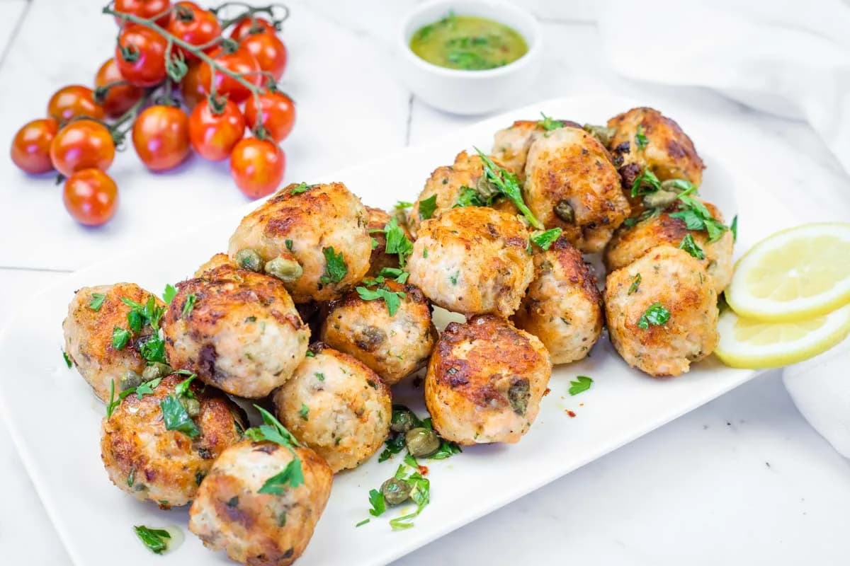 Pan-Fried Salmon Balls