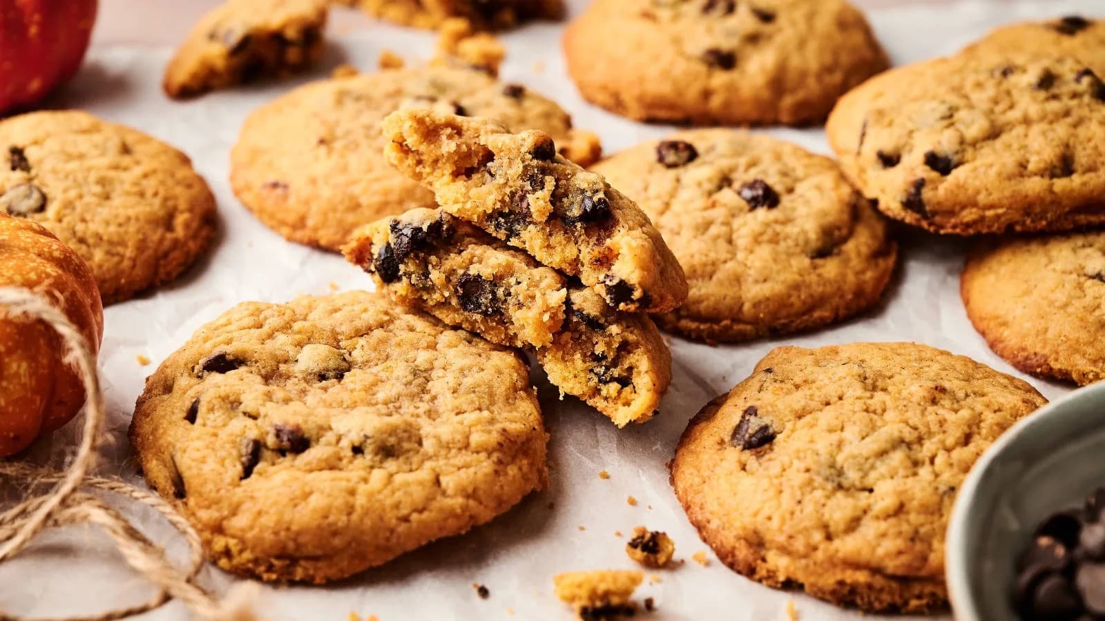 Pumpkin Chocolate Chip Cookies