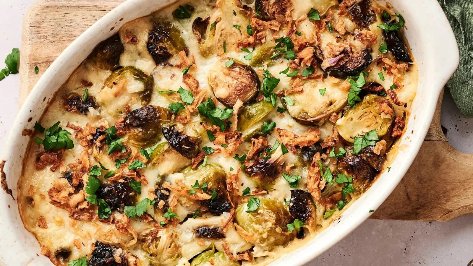 Air Fryer Brussels Sprouts Casserole