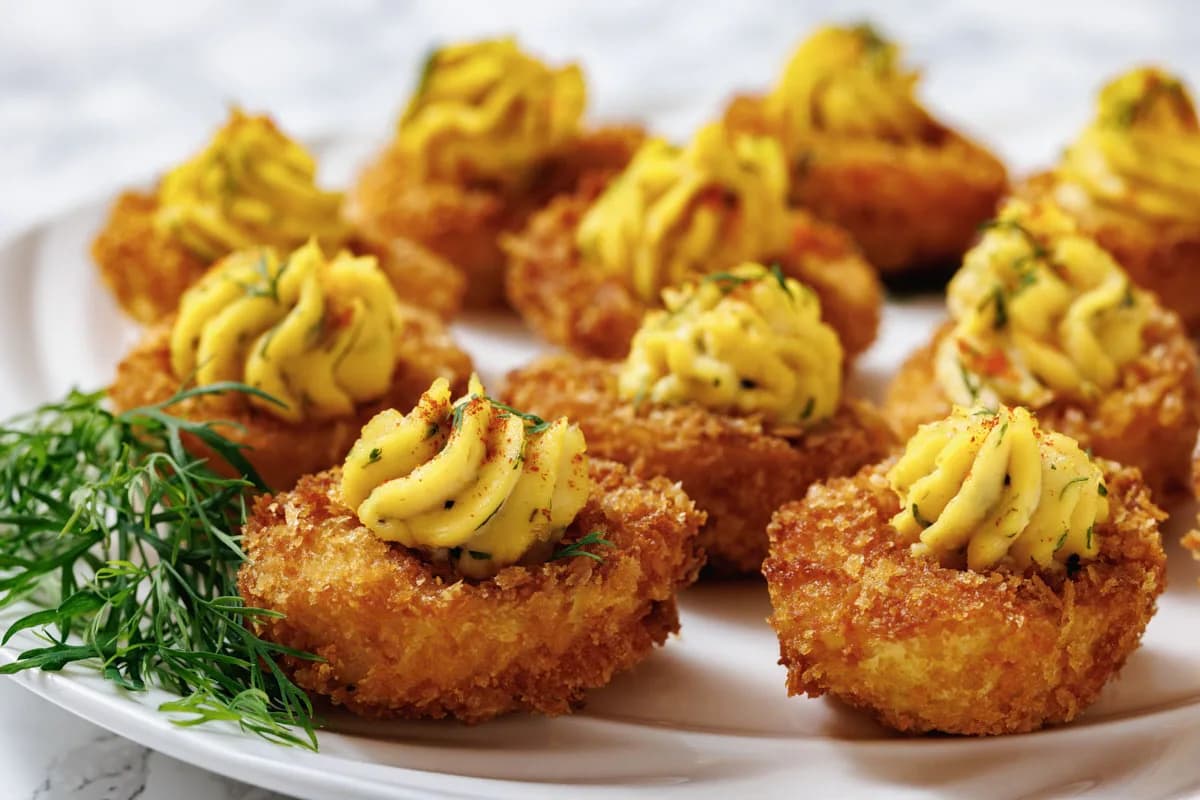 Fried Deviled Eggs