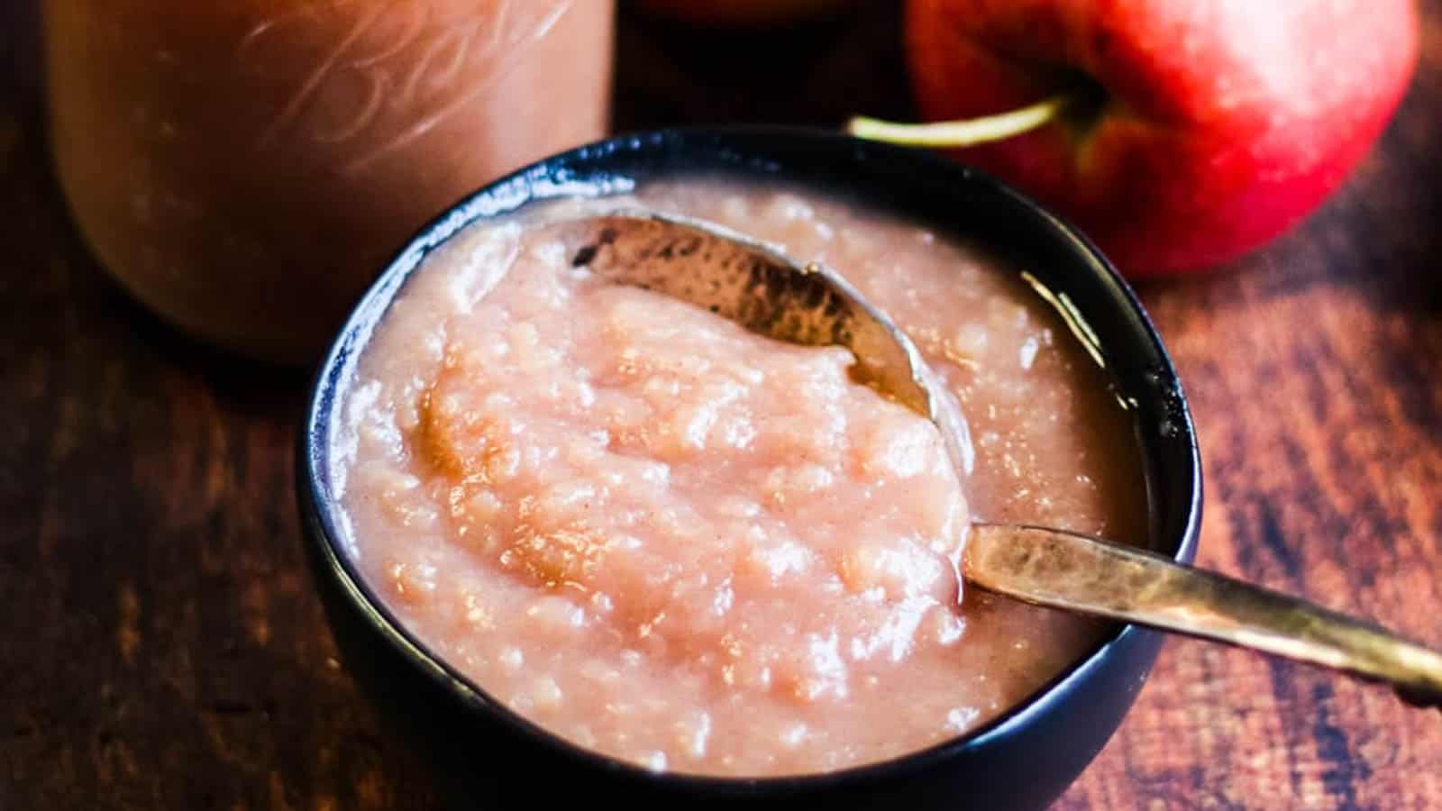 Easy Instant Pot applesauce recipe is so quick and easy.