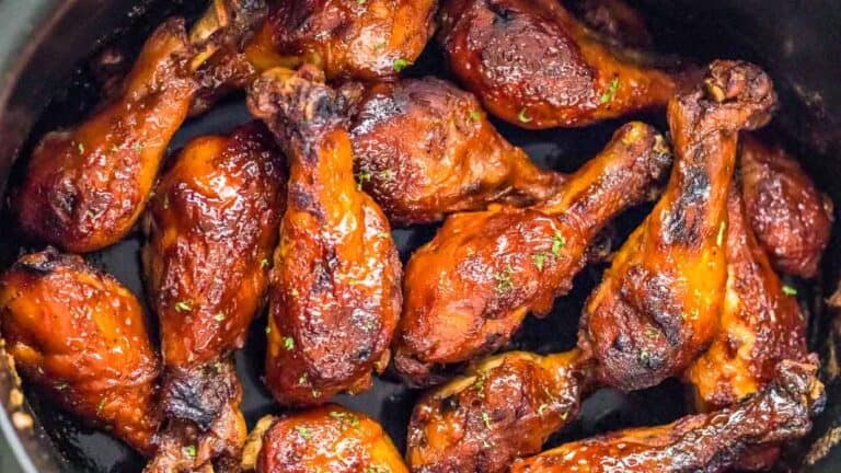 Slow cooker bbq chicken wings.