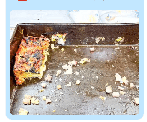 A photo of empty casserole dish.