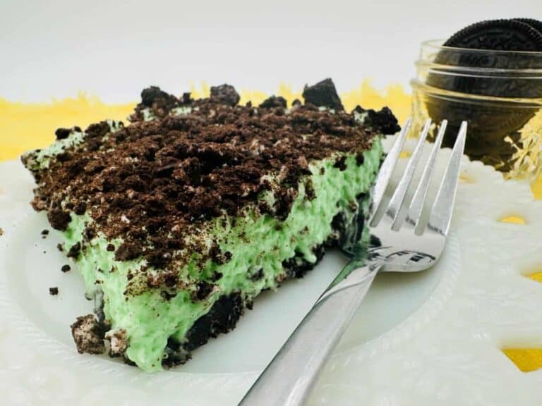 A slice of Grasshopper pie